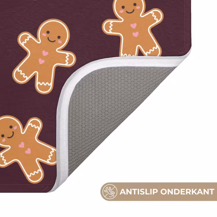 Wc Mat - Burgudy - Peperkoek - Kerst — 4