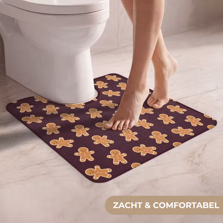 Wc Mat - Burgudy - Peperkoek - Kerst — 5