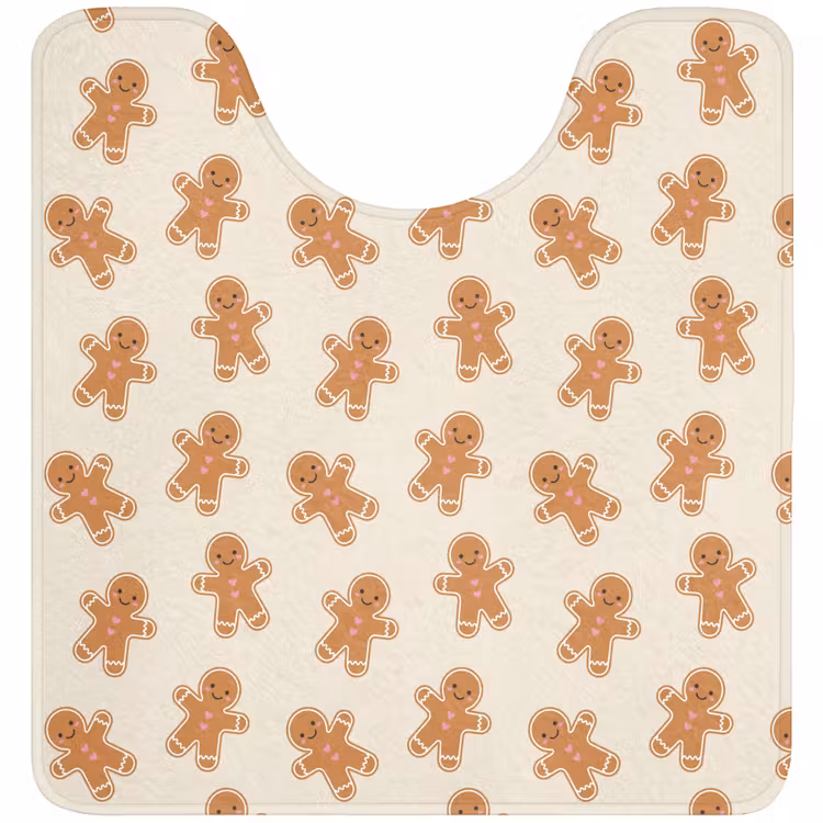 Wc Mat - Peperkoek - Kerst - Crème — 1