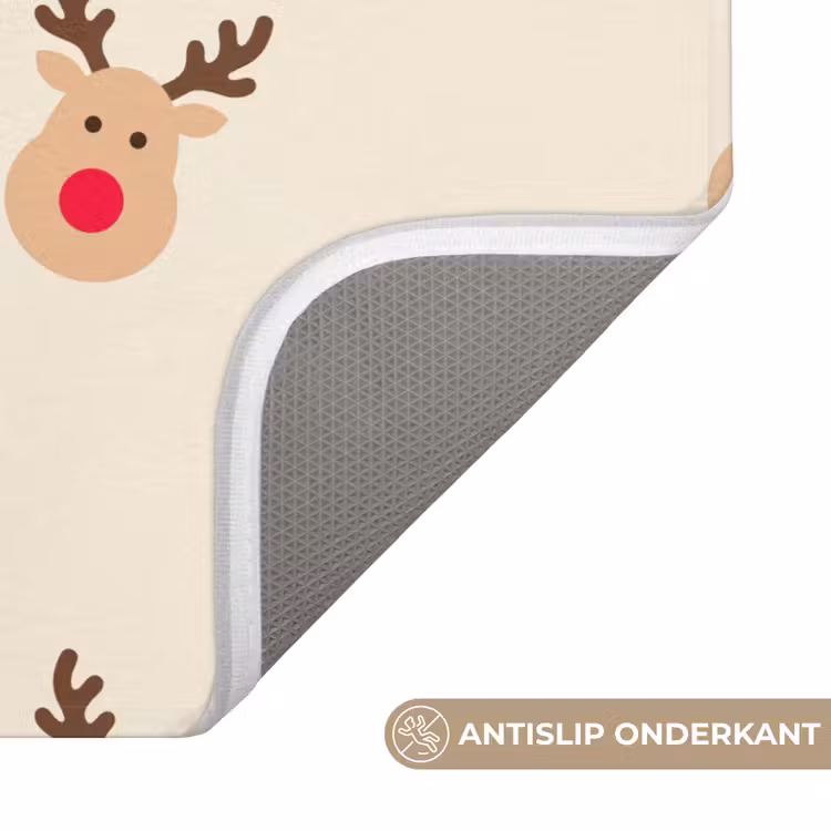 Wc Mat - Rendieren - Kerst - Crème — 4
