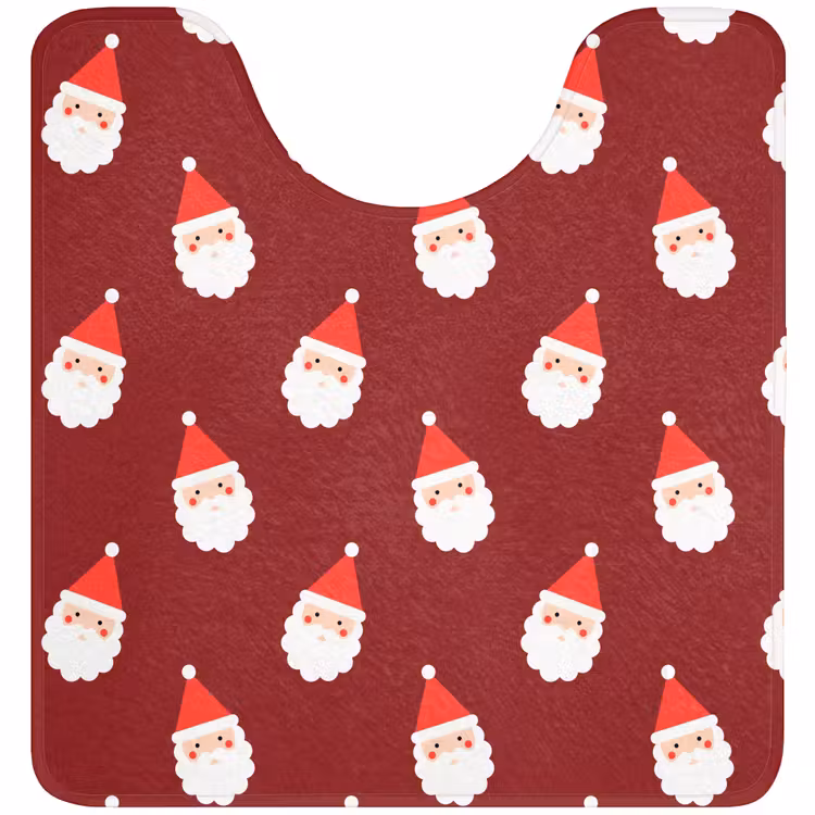 Wc Mat - Kerst - Kerstman - Rood — 1