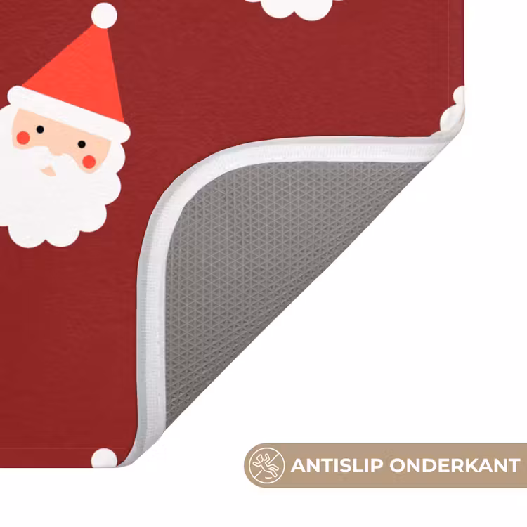 Wc Mat - Kerst - Kerstman - Rood — 4