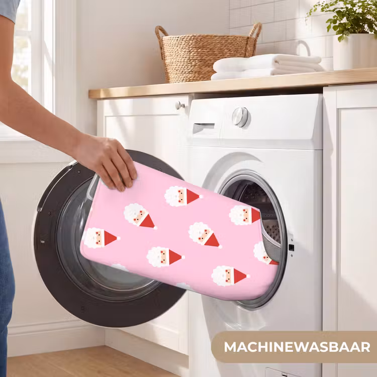 Wc Mat - Kerstman - Kerst - Roze — 6