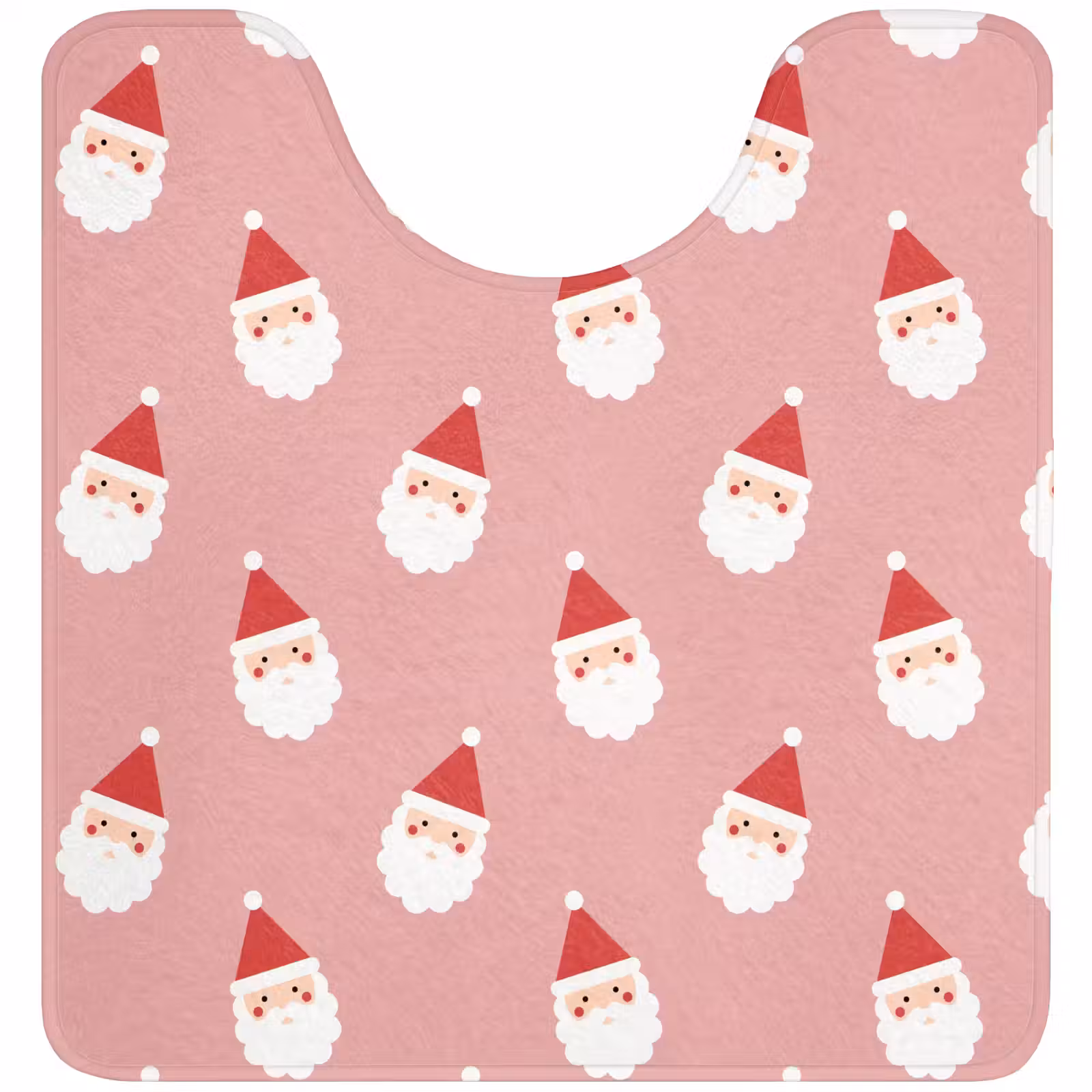 Wc Mat - Kerst - Kerstman - Roze — 1