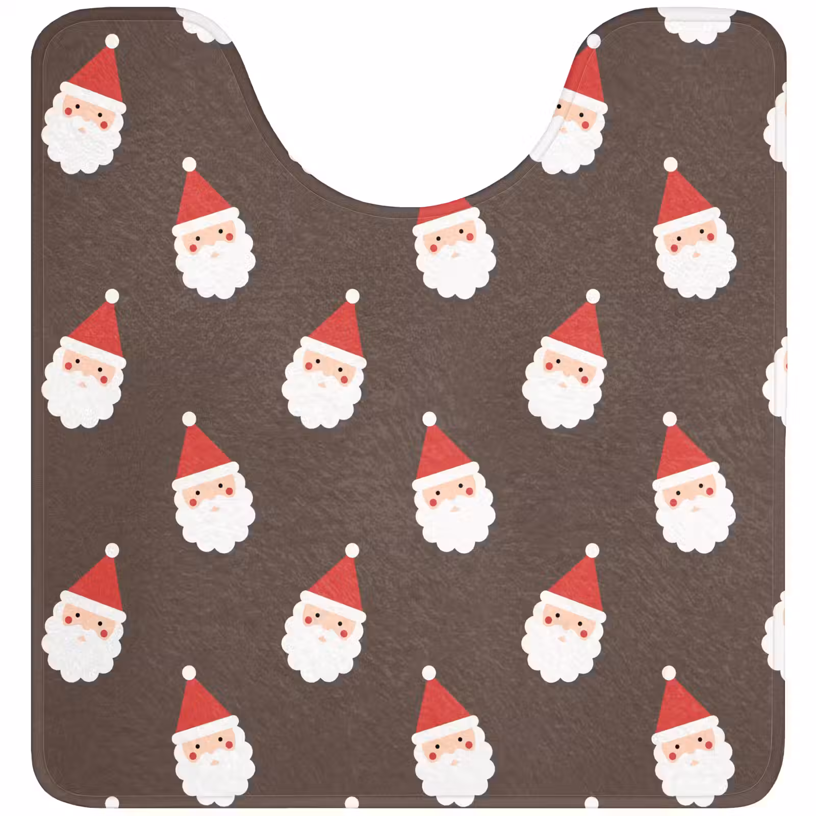 Wc Mat - Kerstman - Kerst - Bruin — 1