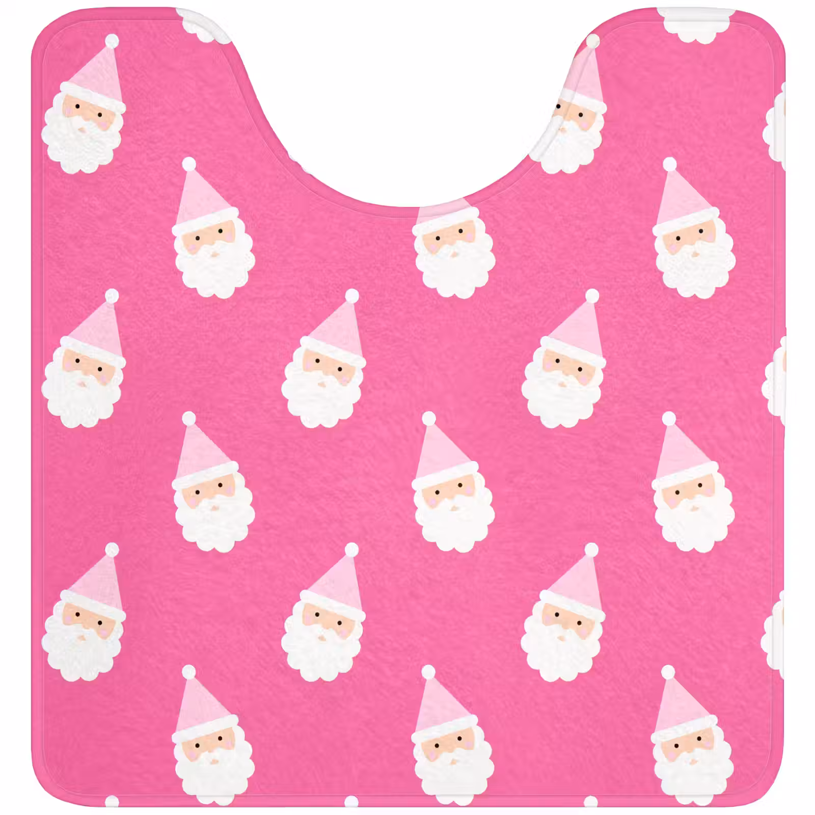Wc Mat - Kerstman - Kerst - Neon - Roze — 1