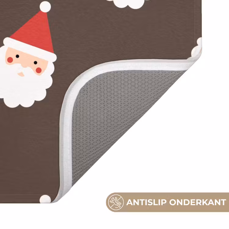 Wc Mat - Kerstman - Kerst - Bruin — 4