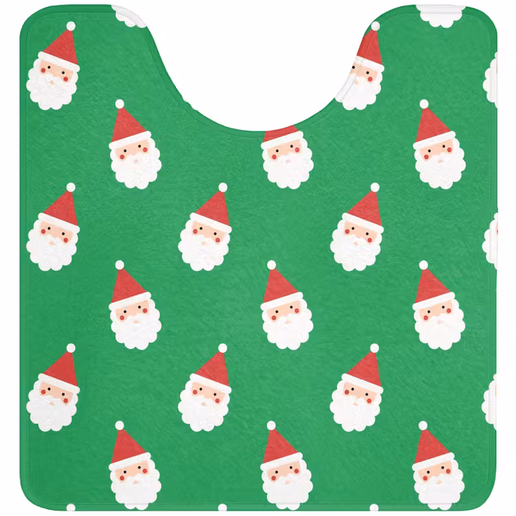 Wc Mat - Kerstman - Kerst - Neon - Groen — 1