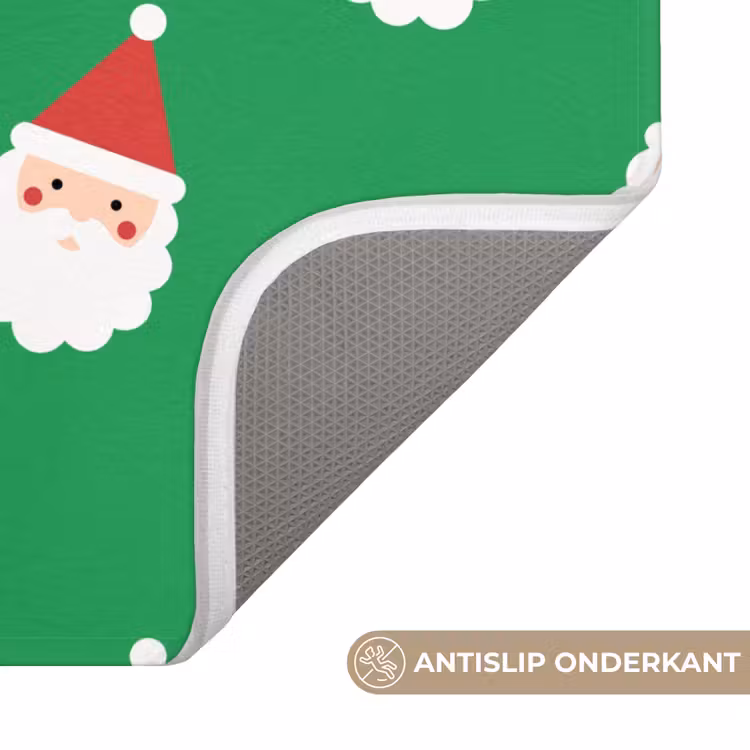 Wc Mat - Kerstman - Kerst - Neon - Groen — 4