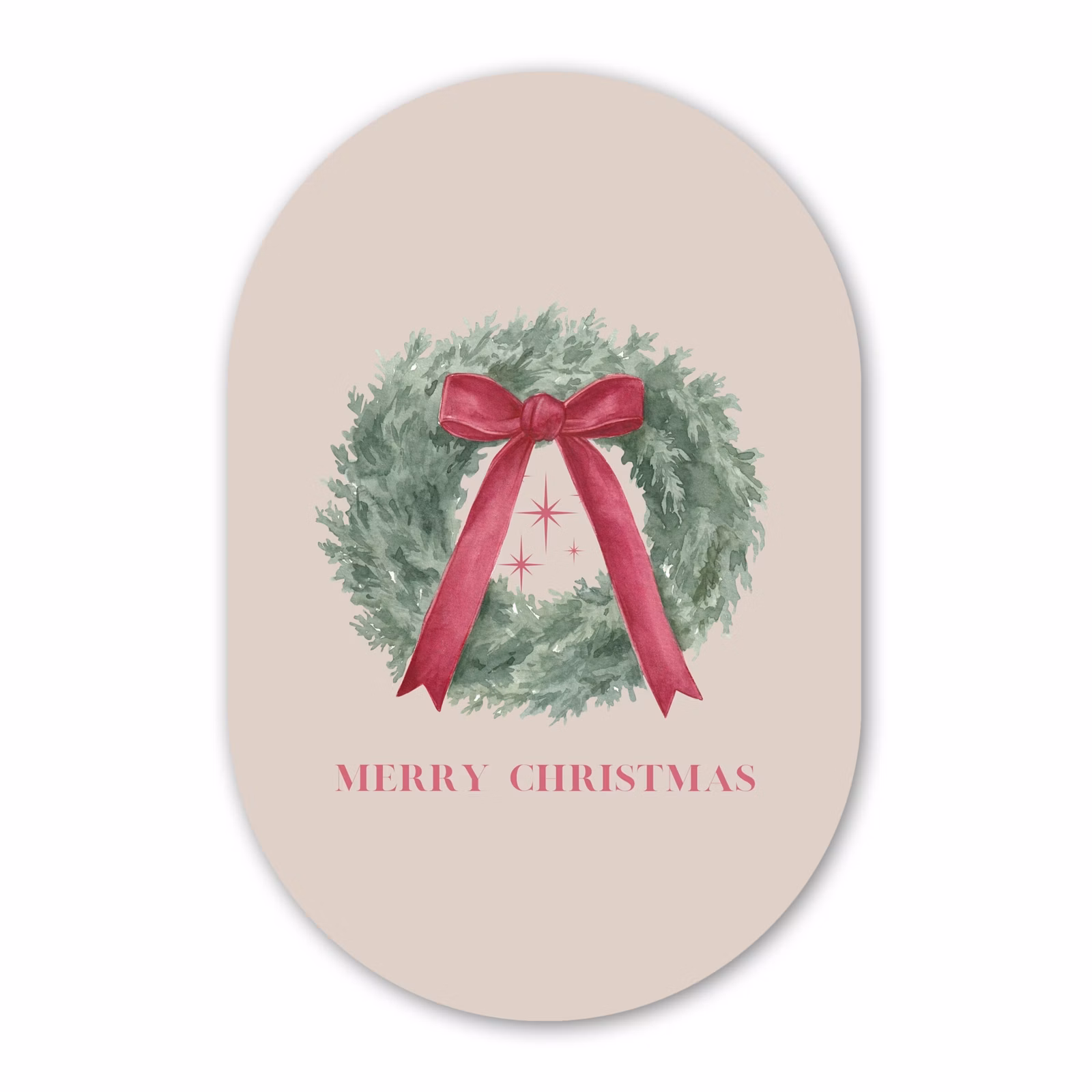 Muurovaal aluminium - Winter - Kerst - Tekst — 1