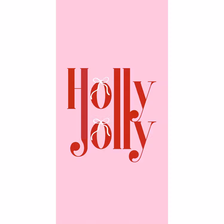 Behang - Kerst - Tekst - Rood - Roze — 2