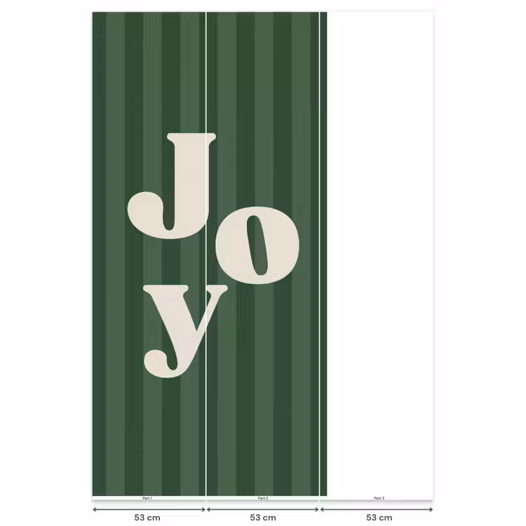 Behang - Joy - Kerst - Tekst - Groen — 6