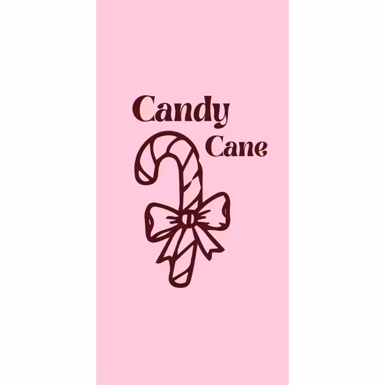 Behang - Kerst - Snoep - Tekst - Bruin - Roze — 2