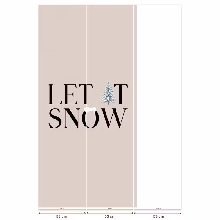 Behang - Tekst - Kerst - Sneeuw — 6