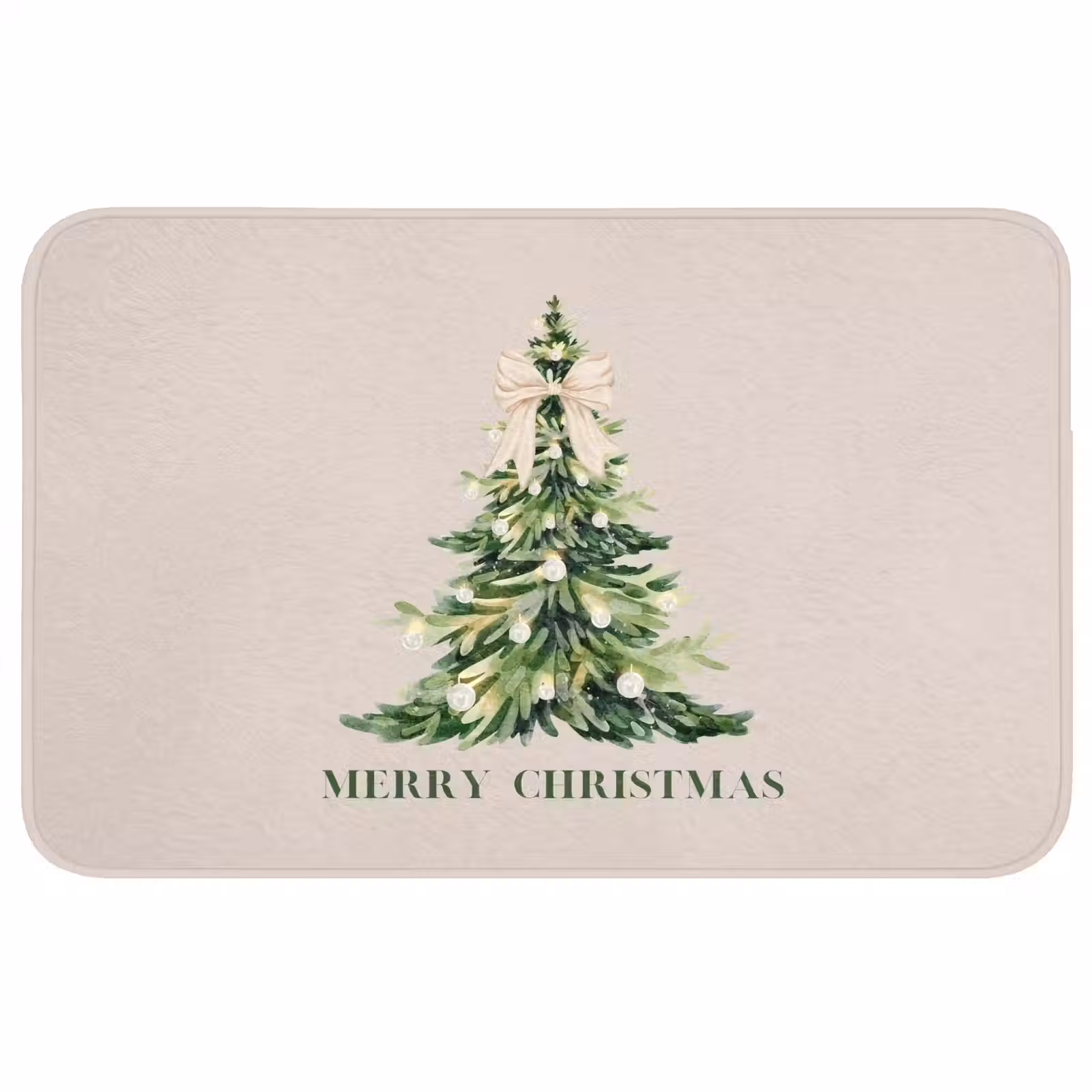 Badmat - Kerst - Kerstboom - Tekst — 1