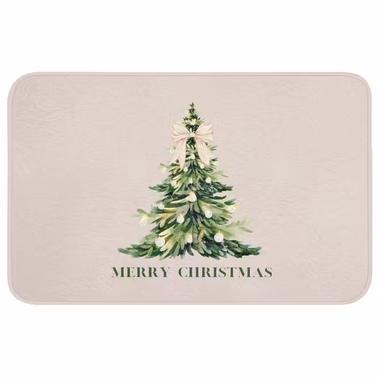 Badmat - Kerst - Kerstboom - Tekst — 1