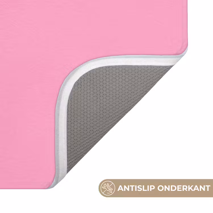 Badmat - Tekst - Kerst - Roze - Rood — 3