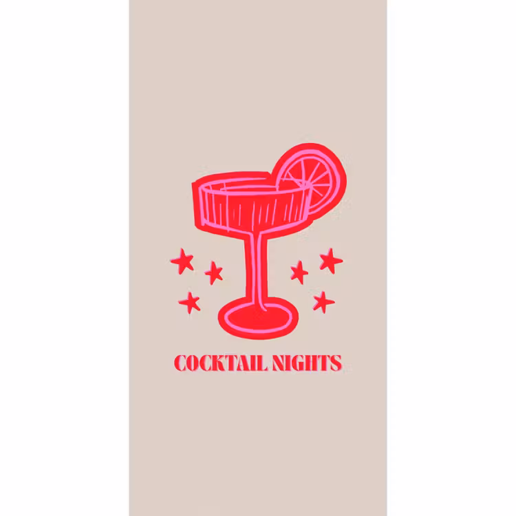 Behang - Cocktail - Kerst - Beige - Roze — 2