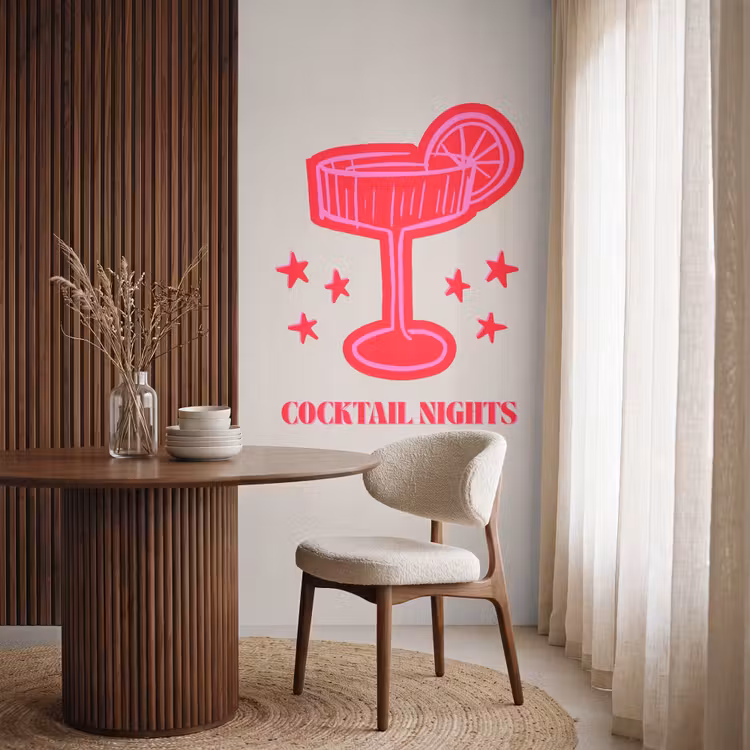 Behang - Cocktail - Kerst - Beige - Roze — 4