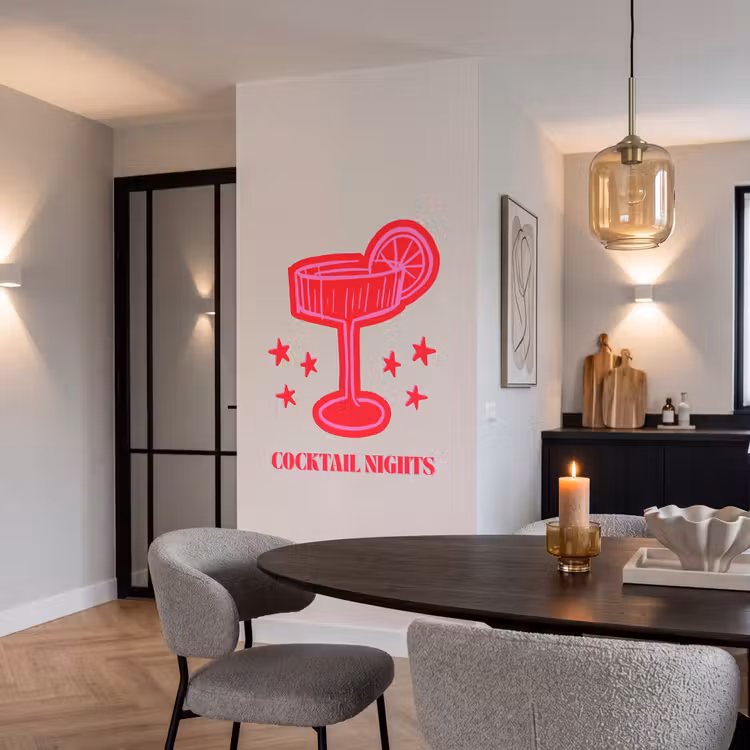 Behang - Cocktail - Kerst - Beige - Roze — 5