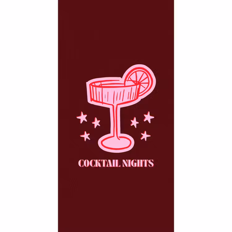 Behang - Cocktail - Kerst - Burgundy - Roze — 2