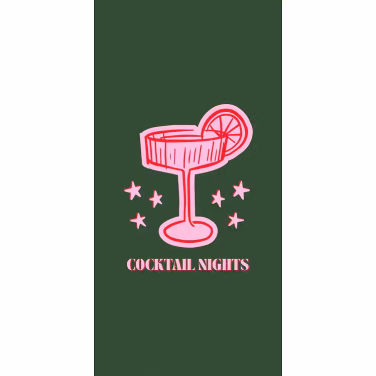 Behang - Cocktail - Kerst - Roze - Groen — 2
