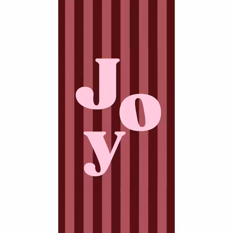 Behang - Joy - Kerst - Tekst - Roze — 2