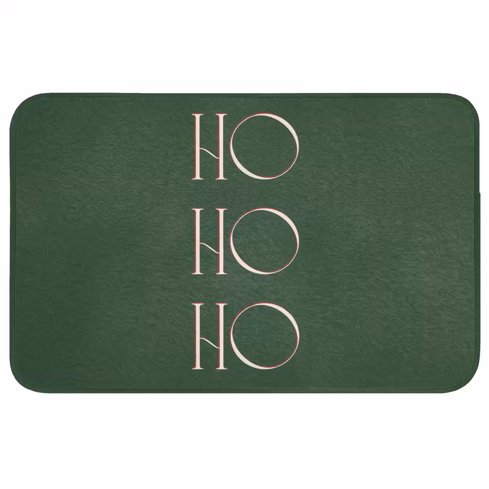Badmat - Tekst - Kerst - Modern - Groen — 1