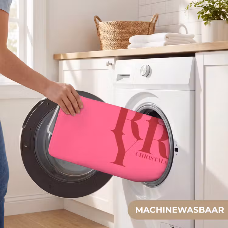 Badmat - Merry - Tekst - Kerst - Roze — 7