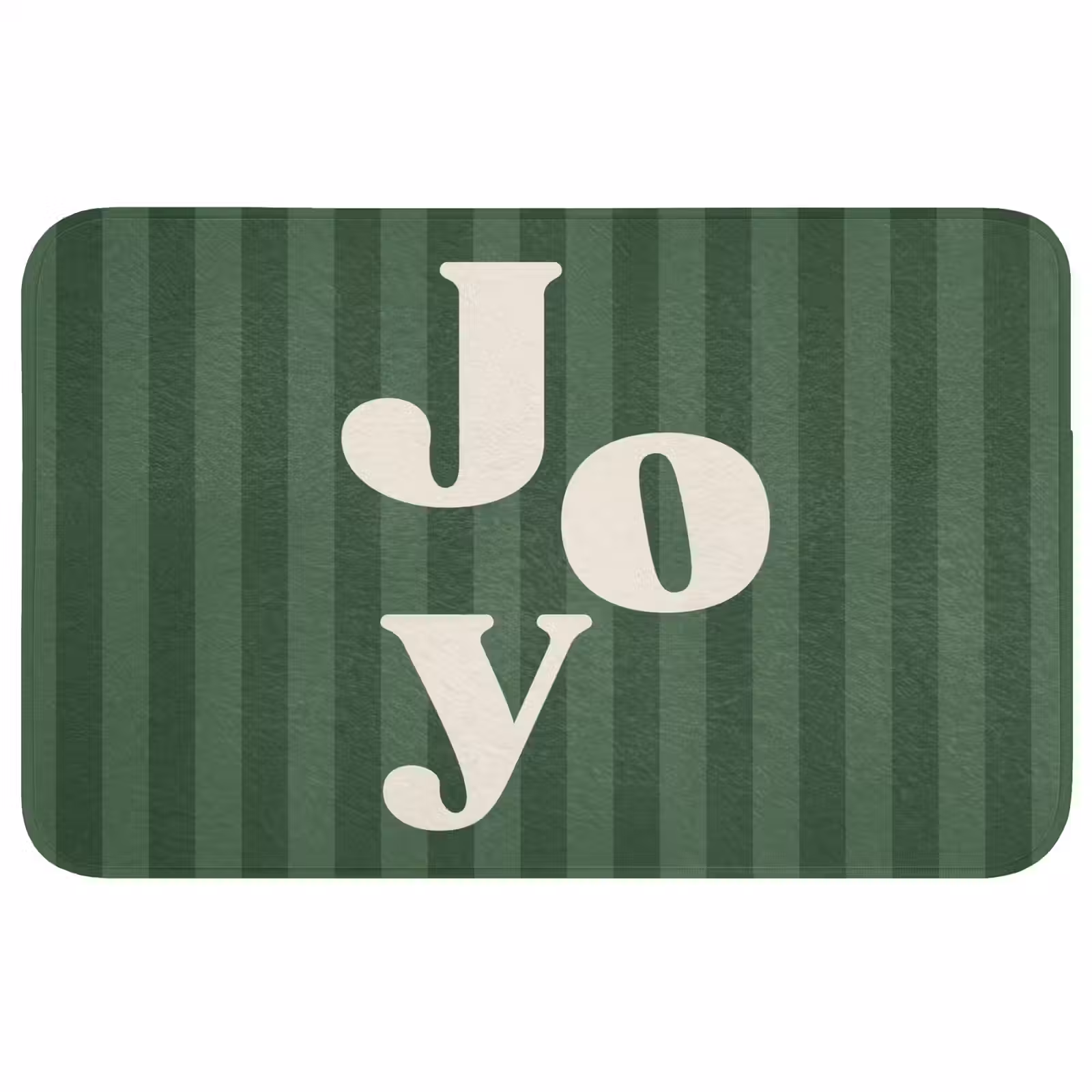 Badmat - Joy - Kerst - Tekst - Groen — 1