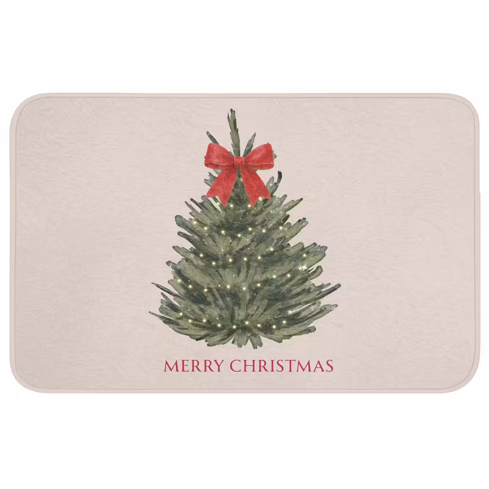 Badmat - Tekst - Kerst - Kerstboom — 1
