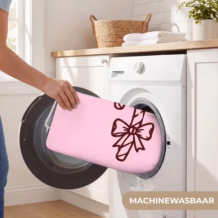 Badmat - Kerst - Snoep - Tekst - Bruin - Roze — 7