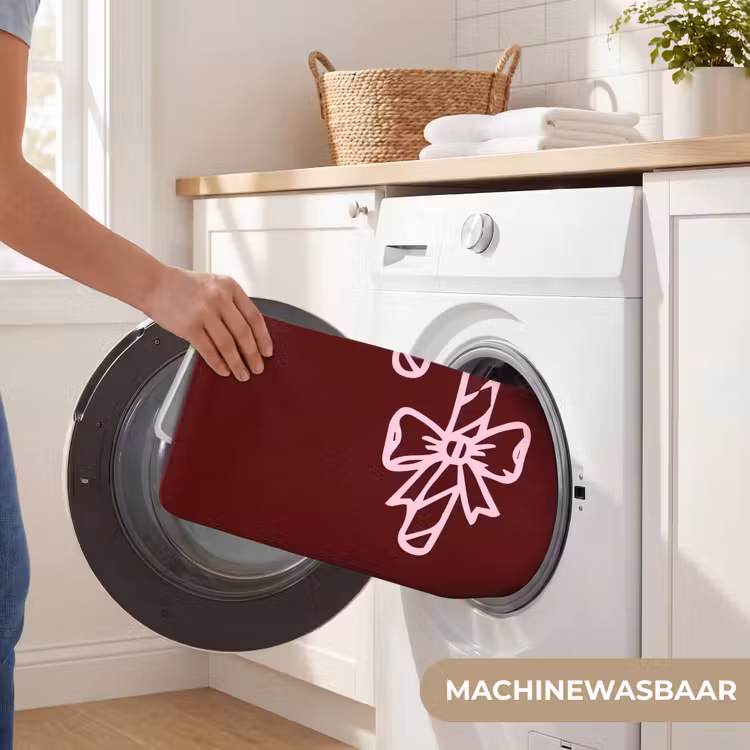 Badmat - Kerst - Snoep - Tekst - Roze — 7