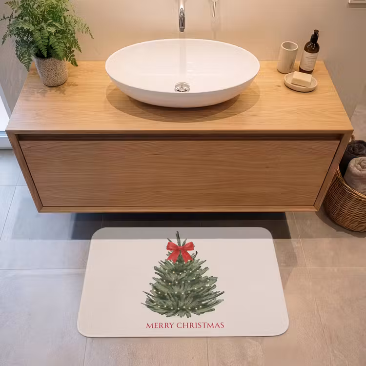 Badmat - Tekst - Kerst - Kerstboom — 2