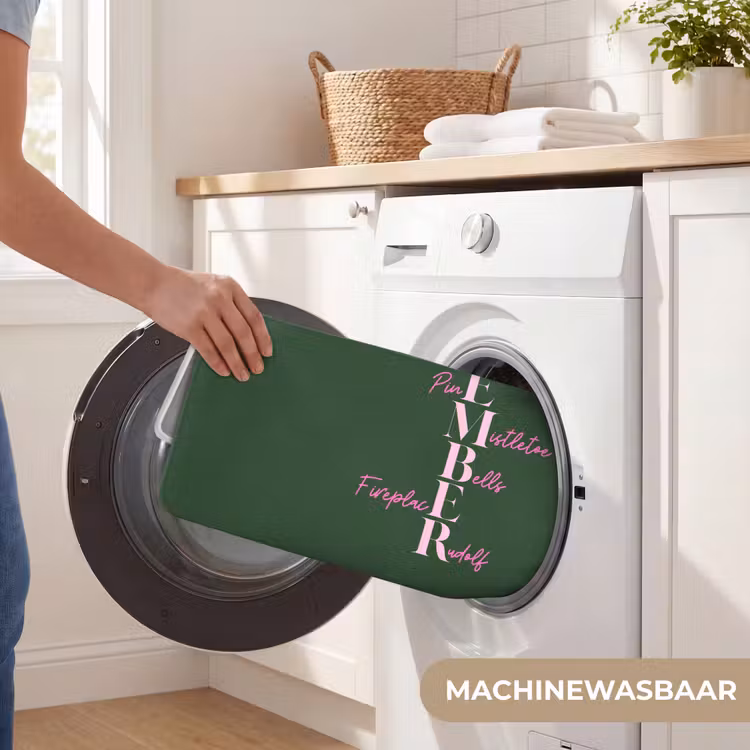Badmat - December - Tekst - Kerst - Groen — 7