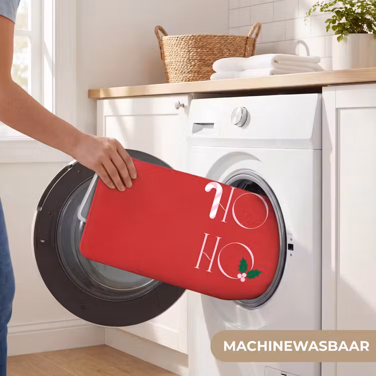 Badmat - Kerst - Tekst - illustratie - Rood — 7