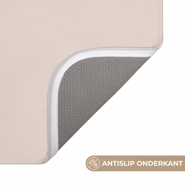Badmat - Kerst - Tekst - Kerstboom - Beige — 3