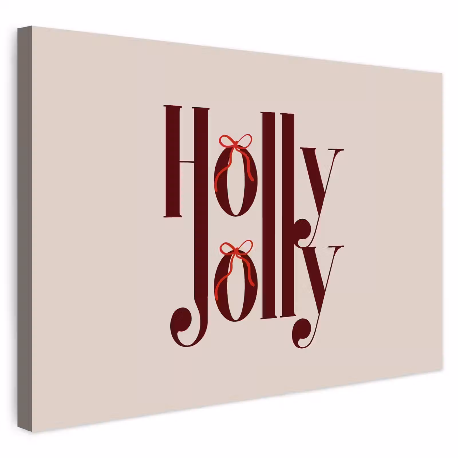 Buiten canvas - Tekst - Kerst - Bruin — 1