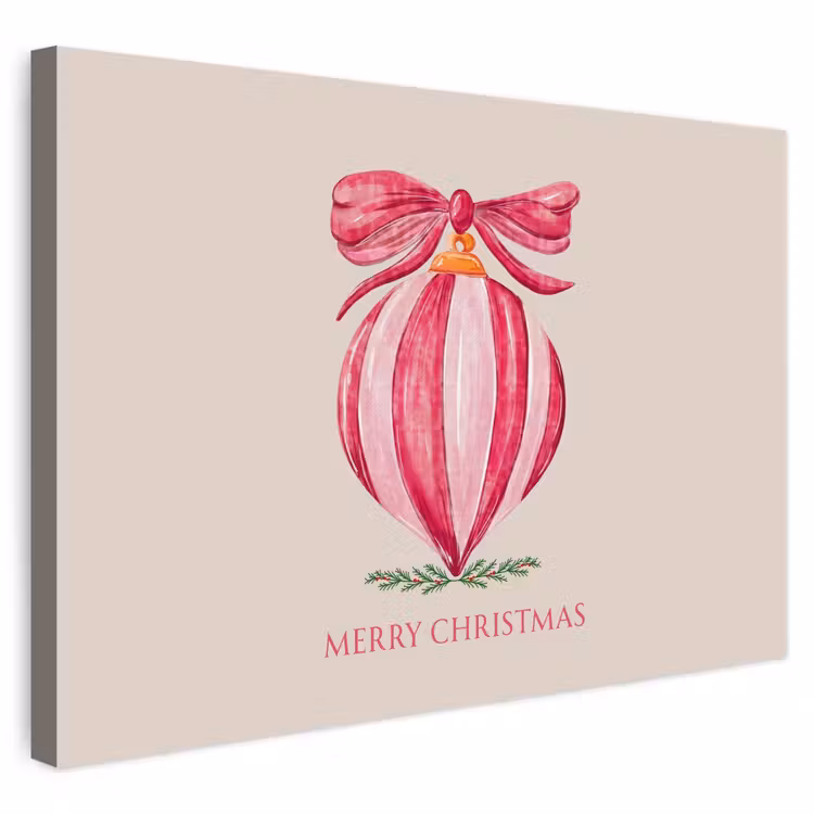 Buiten canvas - Kerst - Kerstbal - Tekst — 1