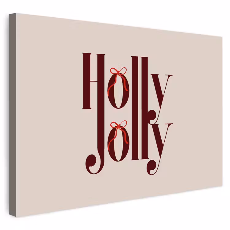 Buiten canvas - Tekst - Kerst - Bruin — 1