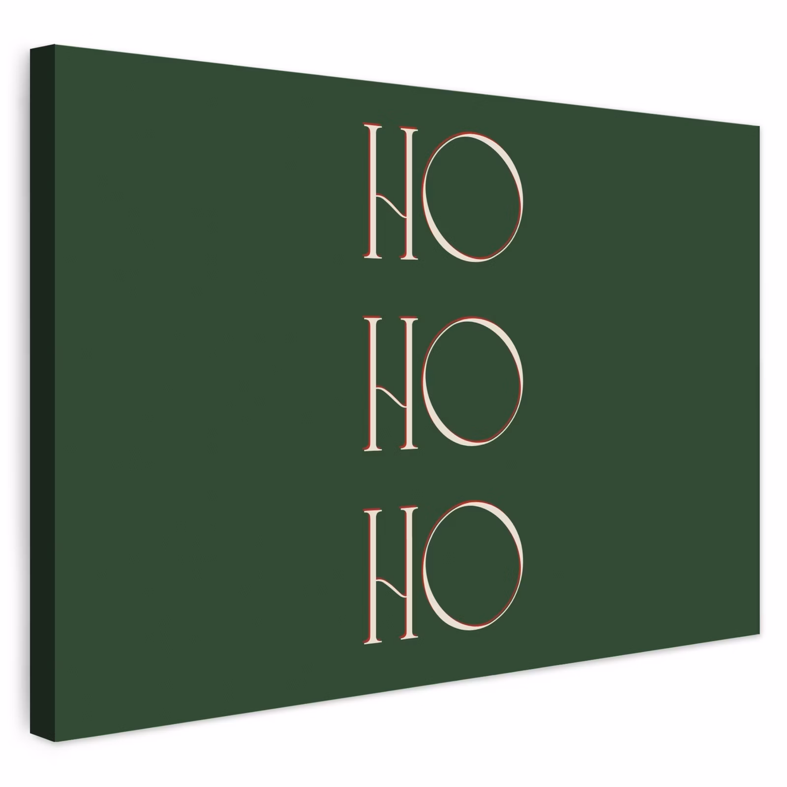 Buiten canvas - Tekst - Kerst - Modern - Groen — 1