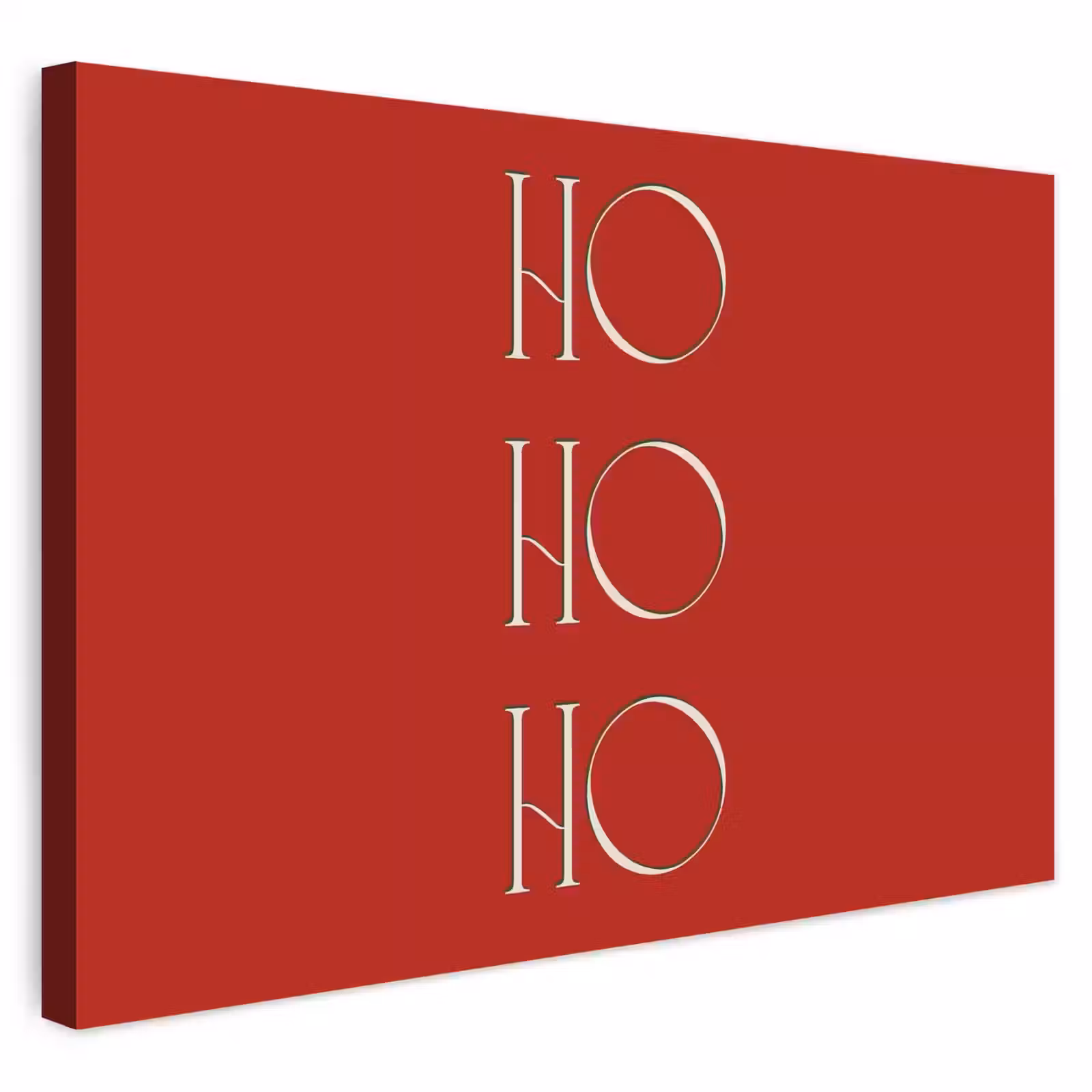 Buiten canvas - Tekst - Kerst - Modern - Rood — 1