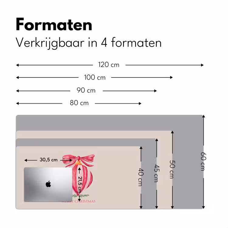 Bureau onderlegger - Kerst - Kerstbal - Tekst — 8