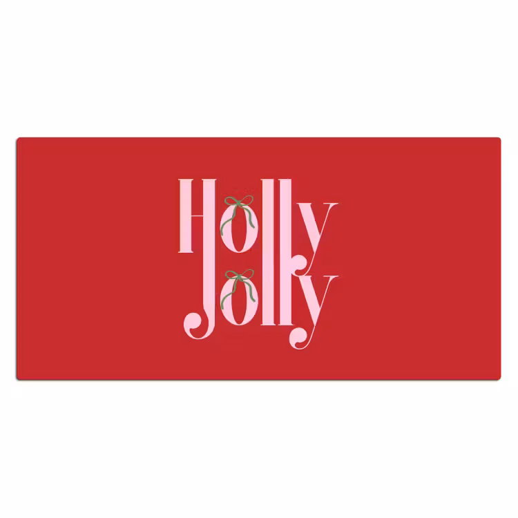 Bureau onderlegger - Kerst - Roze - Rood - Tekst — 2