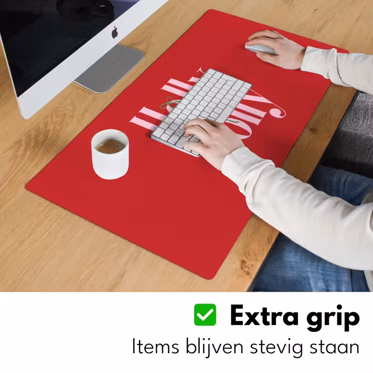 Bureau onderlegger - Kerst - Roze - Rood - Tekst — 6