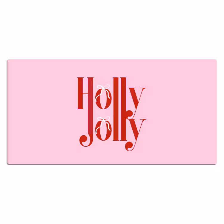 Bureau onderlegger - Kerst - Tekst - Rood - Roze — 2