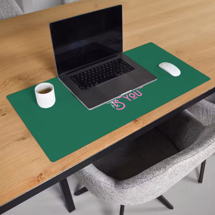 Bureau onderlegger - Kerst - Tekst - Roze - Groen — 3