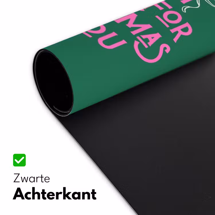 Bureau onderlegger - Kerst - Tekst - Roze - Groen — 5