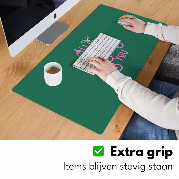 Bureau onderlegger - Kerst - Tekst - Roze - Groen — 6