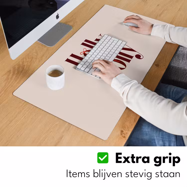 Bureau onderlegger - Tekst - Kerst - Bruin — 6